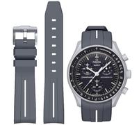 BONACE Armband für Omega x Swatch MoonSwatch/Rolex Uhr 20mm, Weiches Gummi Omega X Swatch Moonswatch Speedmaster Ersatzarmband,Gebogenes nahtloses Moonswatch Swatch Armband für Männer und Frauen