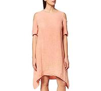 Bonateks Damen Faded with Medium Length, Round Collar and Open Shoulders Casual Dress, Mandarin, 38 EU