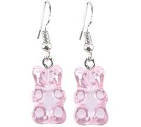 Bonbonfarbene Gummibärchen-Ohrringe für Damen und Mädchen, Rosa #Haltbarkeit