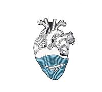Bongles Organ Herz Emaille Pin Herz Brave Broschen-Beutel-Kleidung-Revers-Abzeichen Medical Schmuck Geschenk