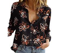 Bonita Damen Sommer Bluse Baseball Shirt Damen Oversize wickelshirt Damen schöne blusen top uboot Ausschnitt Damen Damen Pulli Langarm Sweatshirt Vintage XXL