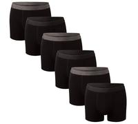 Bonjour Hipster-Unterhosen, hochwertige, baumwollreiche, taillierte Unterhosen, für Herren (Sechserpack) (6er- und 12er-Pack) (Schwarz, XXL)