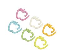 BONKZEBU Häkel-Maschenmarkierer, Robust und Bunt, für Strick- und Bastelprojekte, 24 Stück, Geeignet für Anfänger, Zum Lernen mit Zinklegierung und Farbmaterial (Bunte Fruchtform)