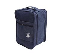 BONKZEBU Reise-Schuhtasche, wasserdichte Tragbare Schuhaufbewahrungstasche für Camping, Bietet Platz für 3 Paar Schuhe (Marineblau)