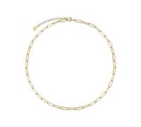 BONNYBIRD® Gliederkette Gold Damen Kette ohne Anhänger Edelstahl Schmuck Goldkette Gliederhalskette Frauen Schmuck Wasserfest Vergoldet Halskette