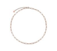 BONNYBIRD® Gliederkette Rosegold Damen Kette ohne Anhänger Edelstahl Schmuck Goldkette Gliederhalskette Frauen Schmuck Wasserfest Vergoldet Halskette