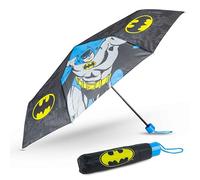 BONNYCO Regenschirm Kinder Batman Regenschirm Sturmfest mit Verstärkter Struktur - Klappschirm mit für Tasche, Rucksack oder Reise | Regenschirm Klein Junge Mädchen - Geschenke für Kinder