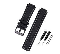 BONOOL 24 * 16mm Uhrenarmband passend für Timex T2N720 T2N721 TW2T76500 6300 6400 Serie Nylon + Leder Ersatzuhrenarmband für Männer Frauen Uhrenarmband
