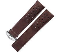 BONOOL Echtes Lederarmband für Tag Heuer-Uhrenarmband mit Faltschließe, 20 mm, 22 mm, grau, schwarz, braun, Rindsleder