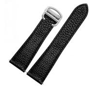 BONOOL Litschi-Leder-Uhrenarmband für Cartier Tank London Solo Serie WSTA0029 WSTA0030 Lederarmband 22 mm 23 mm Herren und Damen