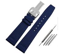 BONOOL Nylon Uhrenarmband für IWC Portugieser Pilot Serie 20mm 21mm 22mm Armbanduhren Band Canvas Armband Schwarz Blau Grün Uhrenarmband