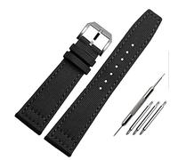 BONOOL Nylon Uhrenarmband für IWC Portugieser Pilot Serie 20mm 21mm 22mm Armbanduhren Band Canvas Armband Schwarz Blau Grün Uhrenarmband