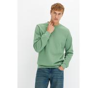 bonprix "Sweatshirt", Regular Fit, mit Rundhalsausschnitt, weich angeraute Innenseite (45145851-52) piniengrün