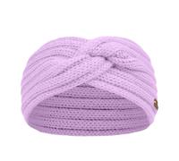Bontis Damen Strickstirnband mit Knotendetail - Flieder | uni