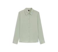BOSS Regular-Fit Bluse aus Stretch-Seide - Style Bonya, 50571068 Hellgrün 38