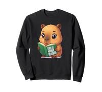 Bookworm Capybara Dreams Kawaii Style Sweatshirt
