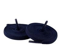 Boolavard 2 Paar Hochwertige Flache Schnürsenkel für Sneakers, Schnürsenkel für Sneakers, Sportliche Schnürsenkel, 8 mm Breit (115cm, Marine)