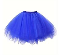 Boolavard 80er Jahre Tutu Rock für Erwachsene, mehrlagiger Tüll-Petticoat, Halloween-Tutu