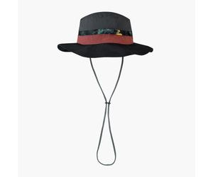 Booney Hat mit breiter Krempe Kappe Schwarz S/M
