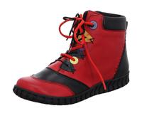 Gemini Schnürboots Gwen für Damen Kontrastdetails rot-schwarz Größe 38 EU