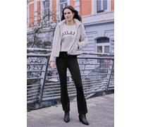 Street One Studio Frauen Bootcut Hose in Schwarz, Gr: 42