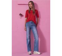 Street One Bootcut-Jeans Blaire Damen Gr. 32 Länge 30 light blau wash