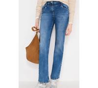 Slim-fit-Jeans CECIL, Damen, Gr. 36, Länge 32, authentic used wash, Jeans, 78% Baumwolle, 20% wiederverwerteter Polyester, 2% Elasthan, unifarben, knöchellang, Jeans Slim-fit-Jeans, aus Baumwolle mit