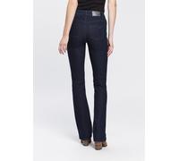 Bootcut-Jeans ARIZONA "Baby Bootcut", Damen, Gr. 19, K + L Gr, blau (rinsed), Denim/Jeans, Obermaterial: 69% Baumwolle, 29% Polyester, 2% Elasthan, clean, Basic, bootcut fit, Jeans, leicht ausgestellt