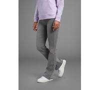 Bootcut-Jeans ARIZONA "Comfort-Fit", Damen, Gr. 84, K + L Gr, grau (grau used), Denim/Jeans, Obermaterial: 98% Baumwolle, 2% Elasthan, Basic, bequem lang, Jeans, ausgestellte Beinform, mit Eingrifftas