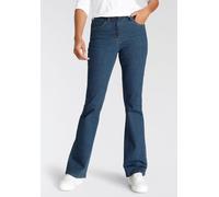 Bootcut-Jeans ARIZONA, Damen, Gr. 18, K + L Gr, blau (blau stone), Denim/Jeans, Obermaterial: 98% Baumwolle, 2% Elasthan, clean, Basic, comfort fit lang, Jeans, hohe Leibhöhe (96983360-18) blau stone