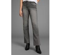 Bootcut-Jeans ARIZONA, Damen, Gr. 38, N-Gr, grau (dk grau used), Denim/Jeans, Obermaterial: 98% Baumwolle, 2% Elasthan, Basic, comfort fit lang, Jeans, hohe Leibhöhe (52499721-38) dk grau used