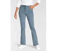 Bootcut-Jeans ARIZONA, Damen, Gr. 84, K + L Gr, blau (bleached), Denim/Jeans, Obermaterial: 98% Baumwolle, 2% Elasthan, clean, Basic, comfort fit lang, Jeans, hohe Leibhöhe (86132411-84) bleached