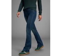 Bootcut-Jeans ARIZONA "Shaping", Damen, Gr. 19, K + L Gr, blau (dunkelblau us), Jeans, Obermaterial: 79% Baumwolle, 19% Polyester, 2% Elasthan, Basic, bootcut fit lang, Jeans, elastische Passform, Boo