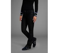 Bootcut-Jeans ARIZONA "Shaping", Damen, Gr. 42, N-Gr, schwarz (schwarz washed), Denim/Jeans, Obermaterial: 79% Baumwolle, 19% Polyester, 2% Elasthan, Basic, schmal lang, Jeans, bootcut, Kontrastnähte,