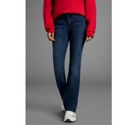 Bootcut-Jeans ARIZONA "Shaping", Damen, Gr. 84, K + L Gr, blau (dunkelblau us), Denim/Jeans, Obermaterial: 79% Baumwolle, 19% Polyester, 2% Elasthan, Basic, schmal lang, Jeans, bootcut, Kontrastnähte,