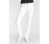 Bootcut-Jeans ARIZONA "Ultra Soft", Damen, Gr. 44, N-Gr, weiß, Denim/Jeans, Obermaterial: 65% Baumwolle, 33% Polyester, 2% Elasthan, Basic, bootcut fit lang, Jeans, elastische Passform, ausgestellte B