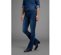 Bootcut-Jeans ARIZONA "Ultra-Stretch", Damen, Gr. 100, K + L Gr, blau (dunkelblau use), Denim/Jeans, Obermaterial: 74% Baumwolle, 24% Polyester, 2% Elasthan, Basic, extraeng lang, Jeans, normale Passf