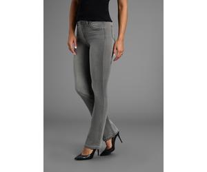 Bootcut-Jeans ARIZONA "Ultra-Stretch", Damen, Gr. 24, K + L Gr, grau (grau used), Denim/Jeans, Obermaterial: 74% Baumwolle, 24% Polyester, 2% Elasthan, Basic, extraeng lang, Jeans Bootcut-Jeans, norma