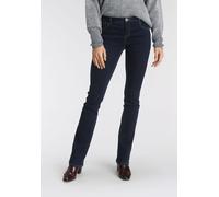 Bootcut-Jeans ARIZONA "Ultra-Stretch", Damen, Gr. 25, K + L Gr, blau (rinsed), Denim/Jeans, Obermaterial: 74% Baumwolle, 24% Polyester, 2% Elasthan, Basic, extraeng lang, Jeans, normale Passform, Baby