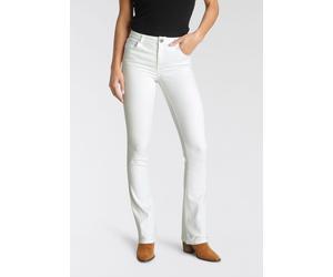 Bootcut-Jeans ARIZONA "Ultra-Stretch", Damen, Gr. 46, N-Gr, weiß, Denim/Jeans, Obermaterial: 65% Baumwolle, 33% Polyester, 2% Elasthan, Basic, extraeng lang, Jeans, normale Passform, Baby-Bootcut, Use