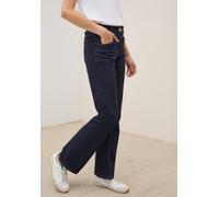 Bootcut-Jeans CECIL "Style Toronto", Damen, Gr. 25, Länge 32, rinsed wash, Denim/Jeans, Obermaterial: 98% Baumwolle, 2% Elasthan. Futter: 52% Polyester, 48% Baumwolle, unifarben, bootcut fit knöchella