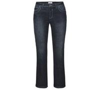 Bequeme Jeans SHEEGO, Damen, Gr. 25, Kurzgrößen, blau (dunkelblau denim), 98% Baumwolle, 2% Elasthan, unifarben, lang, Jeans (81459900-25) dunkelblau denim
