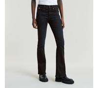G-Star Jeans 3301 Flare Fit 5-Pocket Worn In Schwarz Vortex Damen Größe 32