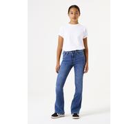 Bootcut-Jeans GARCIA "Rianna", Mädchen, Gr. 128, N-Gr, blau (schwarz used), Denim/Jeans, Obermaterial: 99% Baumwolle, 1% Elasthan, slim fit, Jeans, for GIRLS (27375452-128) schwarz used
