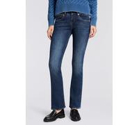 Bootcut-Jeans HERRLICHER "Pearl Boot Denim Light", Damen, Gr. 26, Länge 32, mysterious, Denim/Jeans, Obermaterial: 98% Baumwolle, 2% Elasthan, slim fit knöchellang, Jeans (42970903-26) mysterious