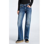 Bootcut-Jeans HERRLICHER "Prime New Denim Light", Damen, Gr. 31, Länge 32, dolphin, Denim/Jeans, Obermaterial: 98% Baumwolle, 2% Elasthan, weit knöchellang, Jeans, mit Stretch (21643635-31) dolphin