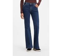 Bootcut-Jeans HUGO "Gelissa", Damen, Gr. 29, Länge 32, blau (medium blau 420), Denim/Jeans, Obermaterial: 62% Baumwolle, 37% Lyocell, 1% Elasthan, bootcut fit lang, Jeans, aus weichem Stretch-Denim, F