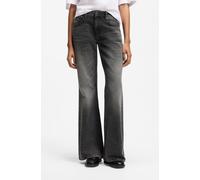 Bootcut-Jeans HUGO "Gelissa", Damen, Gr. 30, Länge 30, open miscellaneous 997, Denim/Jeans, Obermaterial: 99% Baumwolle, 1% Polyamid, Nadelstreifen, bootcut fit lang, Jeans, mit Nadelstreifen, Mid Ris