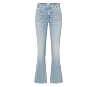 Bootcut-Jeans JOOP "Ella", Damen, Gr. 30, N-Gr, bright blau, Denim/Jeans, Obermaterial: 94% Baumwolle, 4% Elastomultiester, 2% Elasthan, bootcut fit lang, Jeans, hohe Taille, offene Kante am Saum (881