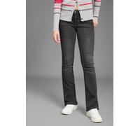 Bootcut-Jeans KANGAROOS, Damen, Gr. 40, N-Gr, grau (dk grau used), Denim/Jeans, Obermaterial: 98% Baumwolle, 2% Elasthan, Basic, bootcut fit lang, Jeans, mit ausgestellter Beinform, aus Baumwolle und